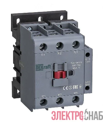 Контактор КМ-102 3п 95А кат. 230В AC 1НО+1НЗ AC-3 AC-4 DEKraft 22010DEK