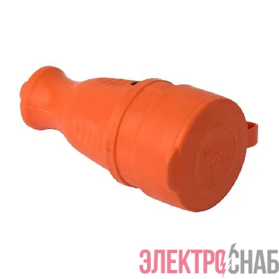 Розетка переносная 16А IP44 230В 2P+PE с защ. крышкой каучук оранж. PROxima EKF RPS-012-16-230-44-ro