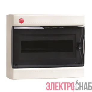 Щиток настенный 12мод. IP41 с дверцей с усилен. клеммн. блоком 87312 бел. DKC 84712
