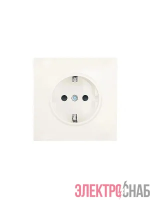 Розетка 1-мест. с защитн.шторк. СП ZIMA IP20 16А ПБТ безвинт. зажим слон. кость LEZARD 704-9088-124BQC