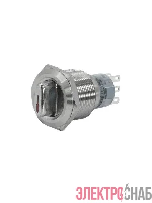 Переключатель GQ22-L-22X/33/S IP40 2НО+2НЗ на 3 положения без фиксации I-O-II d22мм метал. Электротехник ET259213