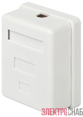 Розетка компьютерная 1-м RJ45 кат.5E неэкранир. Эра Б0056900