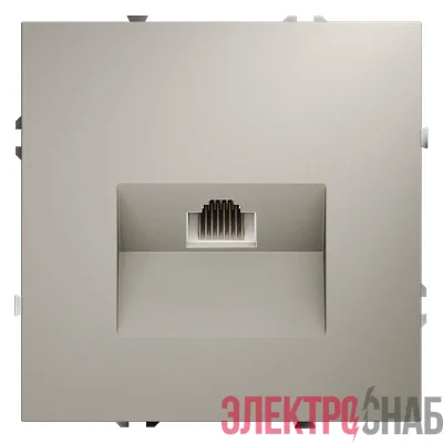 Розетка компьютерная 1-м СП S70 RJ45 кат.6 механизм кашемир Voltum VLS060103