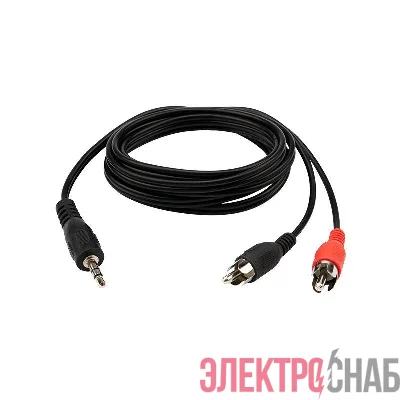 Шнур 3.5мм стерео штекер-2 RCA 1.5м REXANT 17-4202