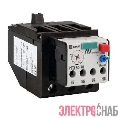 Реле тепловое РТЭ 50-70 20-32А AVERES EKF rel-50-70-20-32-av