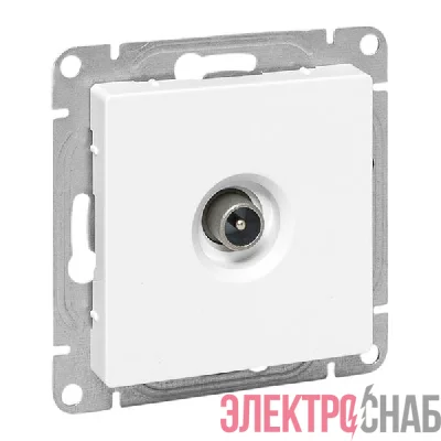 Розетка телевизионная проходная TV СП Эпика механизм бел. EKF UP1-SOW-TV-2