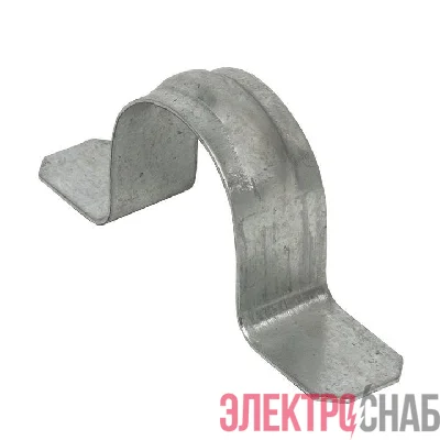 Скоба крепежная двухлапковая d25-26мм метал. для монтажного пистолета (уп.100шт) PROxima EKF smp-2-25-26