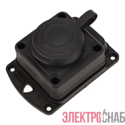 Розетка штепсельная влагозащ. стационарная ОУ 16А IP44 230В 2P+PE каучук PROCONNECT 111-111-4