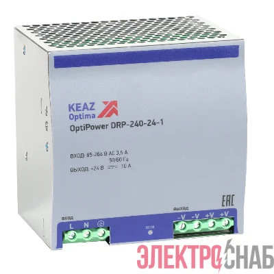 Блок питания OptiPower DRP-240-24-1 КЭАЗ 284549