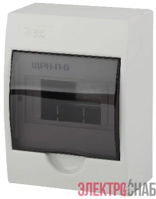 Бокс ЩРН-П-6 мод. навесной пластик IP41 SIMPLE NO-box_simple-plastic_6_surface ЭРА Б0041522