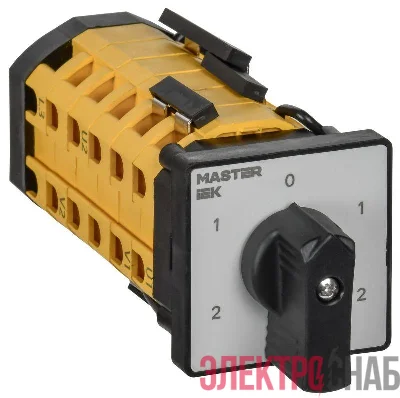 Переключатель кулачковый 10А (сх. 23) стандартная рукоятка IEK MI-CS10-010-023
