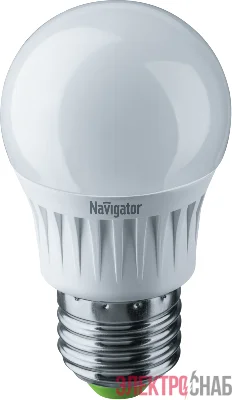 Лампа светодиодная 94 469 NLL-G45-7-230-4K-E27 7Вт шар 4000К нейтр. бел. E27 560лм 176-264В Navigator 94469