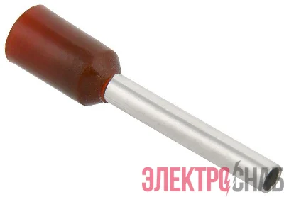 Наконечник НШВИ 1.0-12 темн. красн. (уп.100шт) IEK UGN10-001-03-12