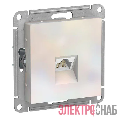 Розетка компьютерная AtlasDesign RJ45 кат.5E механизм жемчуж. SE ATN000483