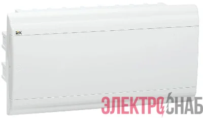 Бокс ЩРВ-П-18 мод. встраив. пластик IP41 PRIME бел. дверь IEK MKP82-V-18-WD-41-10