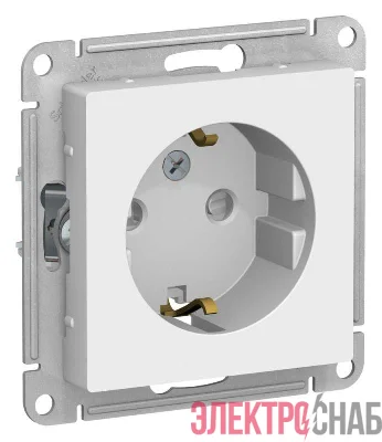 Розетка AtlasDesign 16А с заземл. защ. шторки механизм лотос SE ATN001345