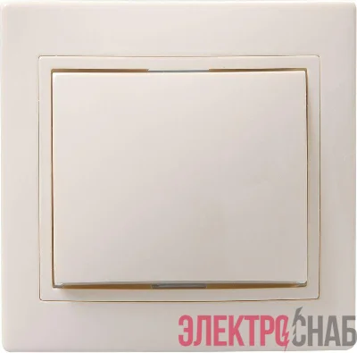 Выключатель 1-кл. СП Кварта 10А IP20 ВС10-1-0-ККм крем. GENERICA EVK10-K33-10-DM