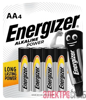 Элемент питания алкалиновый ENR POWER E91 BP4 (блист.4шт) Energizer E300132907H