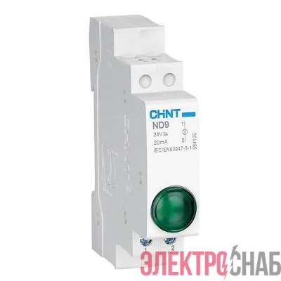 Индикатор ND9-1/y AC/DC 230В (LED) (R) желт. CHINT 594118