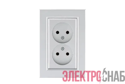 Розетка 2-м СП Karea 10А IP20 б/з сереб. Makel 56065017