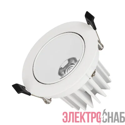 Светильник светодиодный MS-FORECAST-BUILT-TURN-R102-12W Warm3000 (WH-WH 32 deg 230В) IP20 металл Arlight 037188(1)