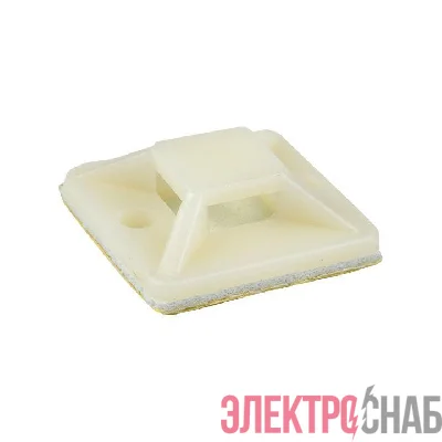 Площадка самоклеящаяся 25х25мм бел. (уп.100шт) EKF plc-25x25