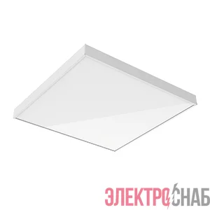 Светильник светодиодный E070 Basic 595х595х50 30Вт IP40 4000К встраив. накладной для образовательных учреждений с опаловым рассеив. VARTON B1-E0-00070-01OP0-4003240