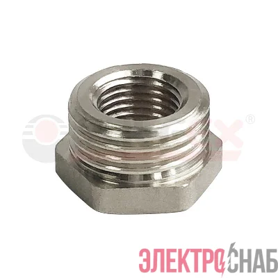 Футорка никелированная НР 1/2дюйм-ВР 3/8дюйм (450/10) VALFEX VF.581.N.012.038