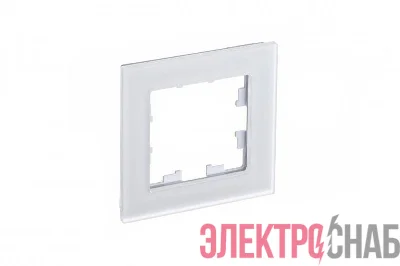Рамка 1-м AtlasDesign Nature матов. стекло бел. SE ATN330101
