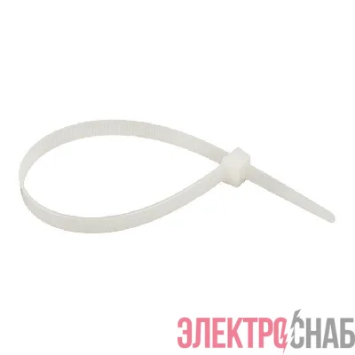 Хомут кабельный 7.2х250 нейл. бел. (уп.100шт) EKF plc-c-7.2x250
