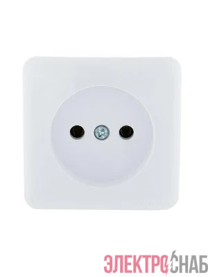 Розетка 1-м ОП Viola 16А IP20 без заземл. бел. LEZARD 751-0200-121