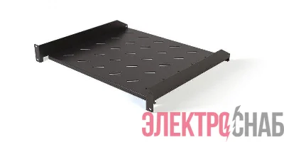 Полка угловая TAL3-1U-250-RAL9005 с перфорацией 19дюйм 1U ширина 440мм глубина 250мм черн. (RAL 9005) Hyperline 431067