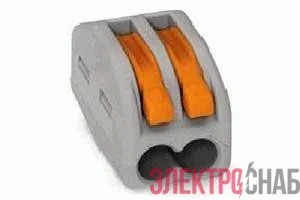 Клеммник универсальный 2х(0.08-2.5) WAGO 222-412