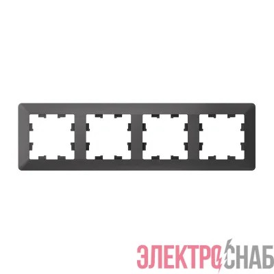 Рамка 4-м AtlasDesign Air базальт/дым. черн. SE ATN221404