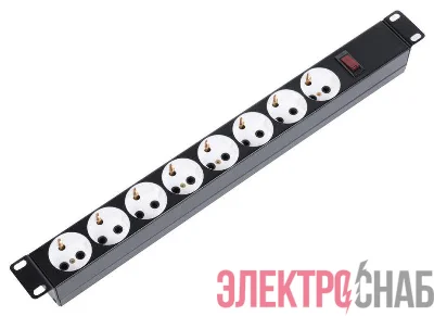 Блок распределения питания БР 16-008 гор.размещ. 8xSchuko базовые 10А C14 ЦМО 892509