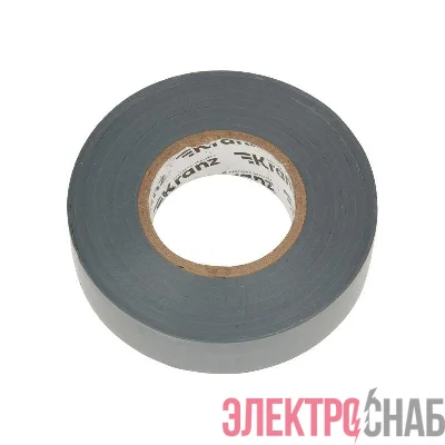 Изолента ПВХ профессиональная 0.18х19мм 20м сер. (уп.10шт) Kranz KR-09-2808