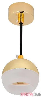 Светильник 4012 подвесной под лампу GX53 золото IEK LT-UCB0-4012-GX53-1-K22