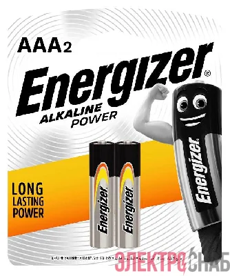 Элемент питания алкалиновый ENR POWER E92 BP2 (блист.2шт) Energizer E300132702