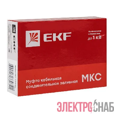 Муфта соединительная заливная МКС(Б) 1.5-6кв.мм (клеммник) PROxima EKF mks-2-k-b