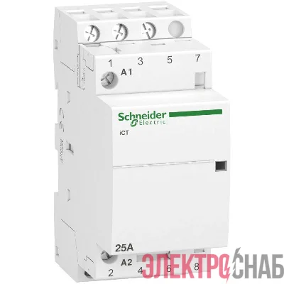 Контактор мод. iСТ Acti9 25А 3п 3НО 230/240В SchE A9C20833