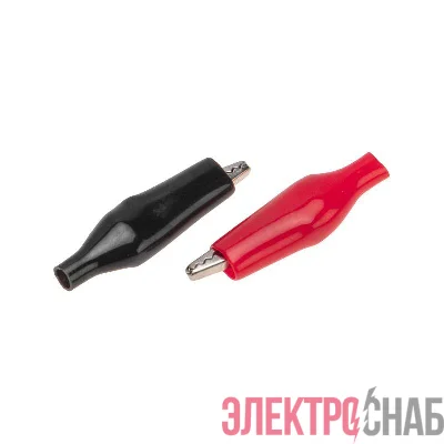 Зажим "крокодил" 5А 40мм в изоляторе (пакет Боб) (уп.2шт) Rexant 16-0001-9