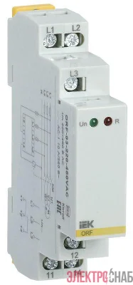 Реле фаз ORF 03 3ф 220-460В AC IEK ORF-03-220-460VAC