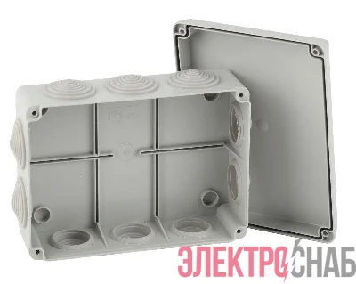 Коробка распаячная ОП КОРv 150х110х70мм на винтах 10 гермовводов IP55 Эра Б0047265