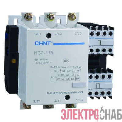 Контактор NC2-115 115А кат. 380-415В AC AC-3 (R) CHINT 671690