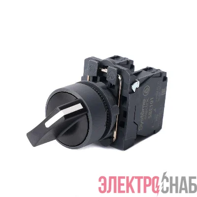 Переключатель модульный SB5 в сборе 22мм 3поз. с фиксацией 2НО SE SB5AD33