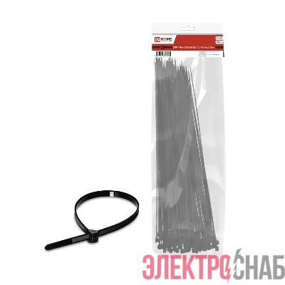 Хомут КСС-А 7.6х500 нейлоновый с УФ защитой черн. (уп.100шт) IN HOME 4690612061160