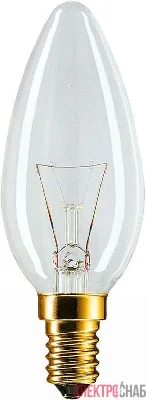 Лампа накаливания Stan 40Вт E14 230В B35 CL 1CT/10X10 Philips 926000006814 / 871150001163350