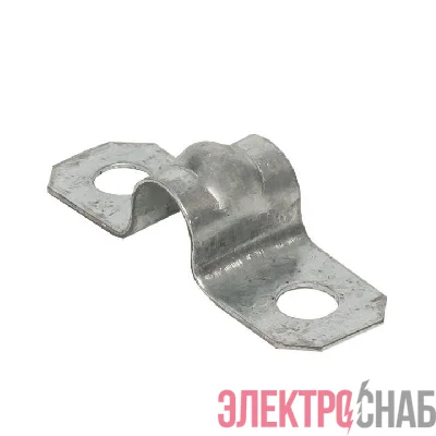 Скоба крепежная двухлапковая d10-11мм метал. (уп.10шт) PROxima EKF sm-2-10-11-r