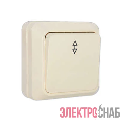 Переключатель проходной 1-кл. ОП Олимп 10А IP20 сл. кость UNIVersal Б-О0025