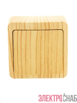 Выключатель 1-кл. 1п ОП Viola 10А IP20 беленый дуб LEZARD 751-5200-100